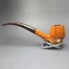 James Upshall Empire Executive Smooth Magnum Bent Billiard Estate Briar Pipe, Unsmoked - Image 5