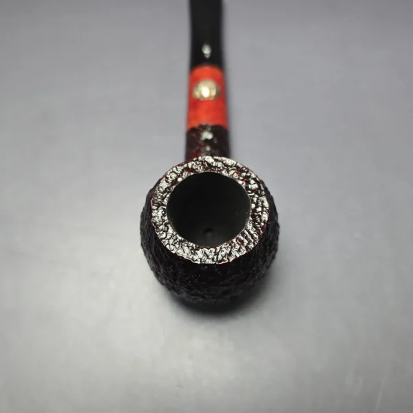 Savinelli Sport Edition Soccer Rusticated Apple Estate Briar Pipe, Unsmoked, 9mm - Image 5
