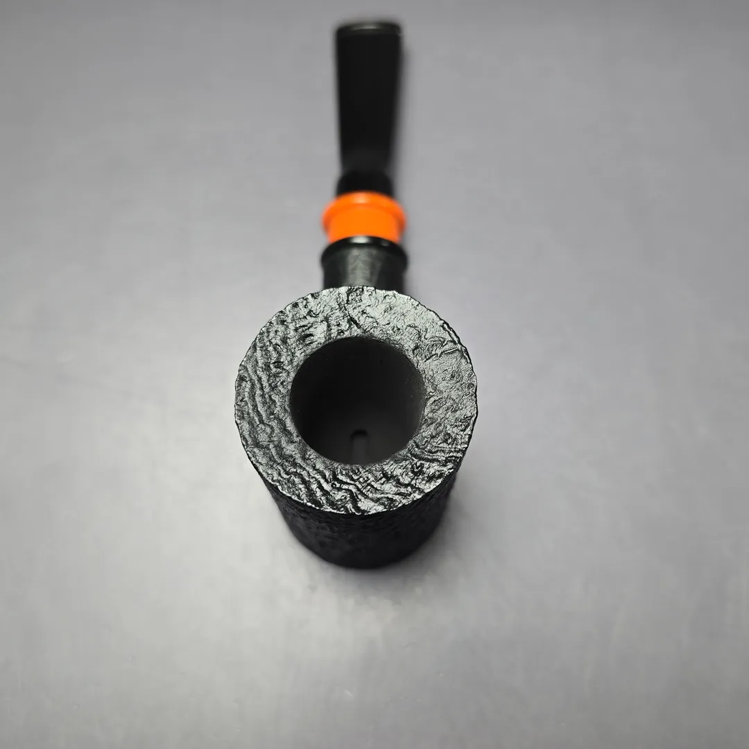 4th Generation 2021 Fathers, Friends and Fire Sandblasted Poker Estate Briar Pipe, Unsmoked - Image 5