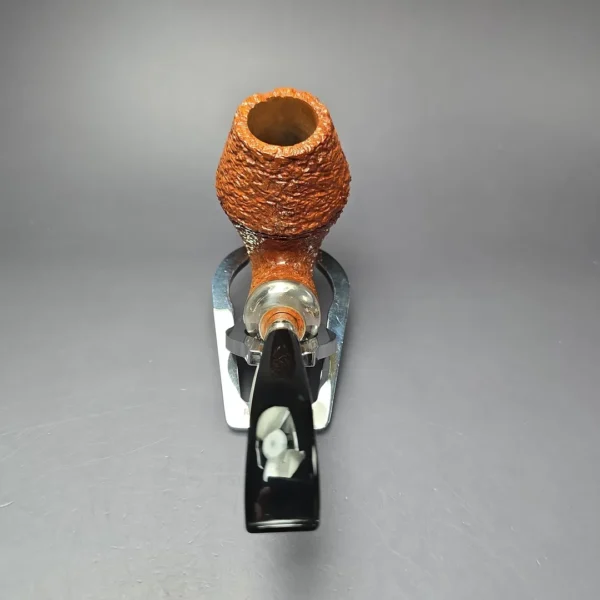 Caminetto Business Rusticated Rhodesian w/ Silver Estate Briar Pipe, Italian Estates - Image 5