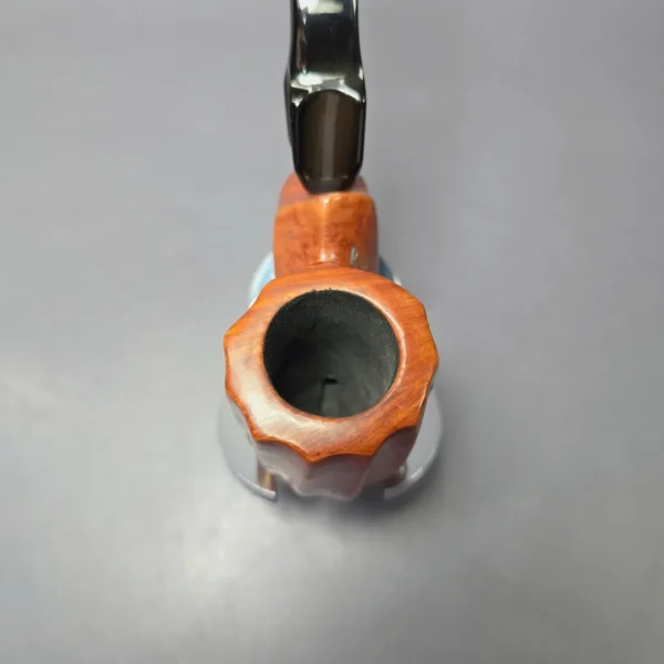 JM Boswell 2001 Spot Carved Oom Paul Estate Briar Pipe, American Estates - Image 6