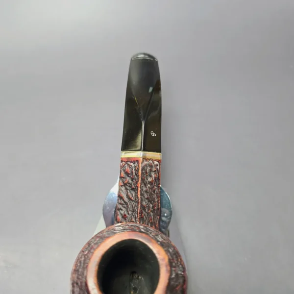 Peterson Kinsale XL26 Rusticated Stack Bulldog Estate Briar Pipe, Irish Estates - Image 6