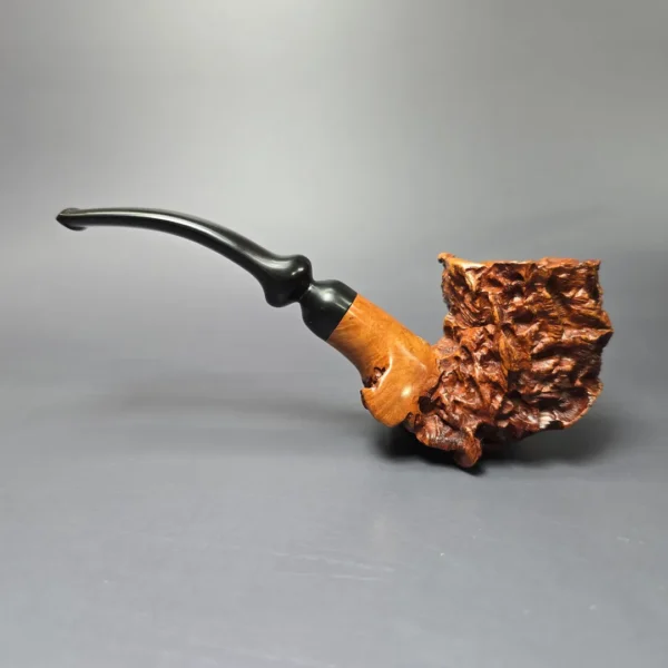 Micoli (Robert Burns) Rusticated Freehand Sitter Estate Briar Pipe, Unsmoked - Image 6