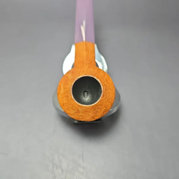 Martin Cermak Sandblasted Wide Shank Bulldog Estate Briar Pipe, Unsmoked - Image 6