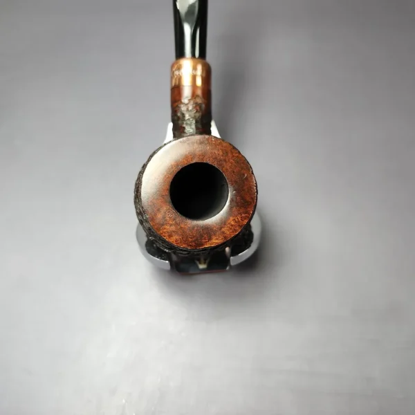 4th Generation (by Ascorti) Forza Grappa 1931 Rusticated Apple Estate Briar Pipe, Unsmoked - Image 6