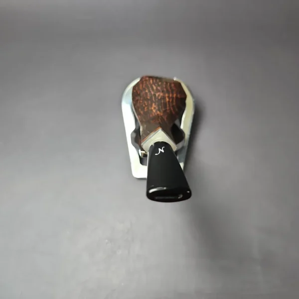 Nording Valhalla Spigot 351 Sandblasted Bulldog Estate Briar Pipe, Unsmoked, 9mm - Image 6