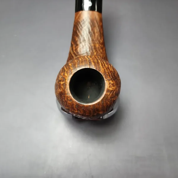 Chacom Oscar by Tom Eltang Sandblasted Apple Estate Briar Pipe, Unsmoked - Image 6