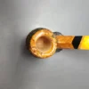 Pascucci Partially Rusticated Brandy Estate Briar Pipe, Unsmoked - Image 6