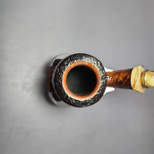 Neerup Structure Contrast Sandblasted Pot Estate Briar Pipe, Unsmoked - Image 6