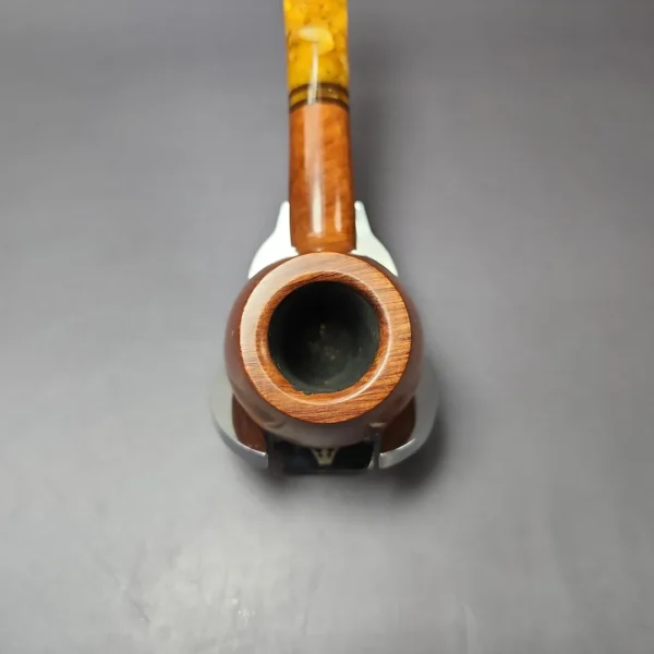 Savinelli Miele 344 KS Smooth Brandy Estate Briar Pipe, Italian Estates, 6mm - Image 6