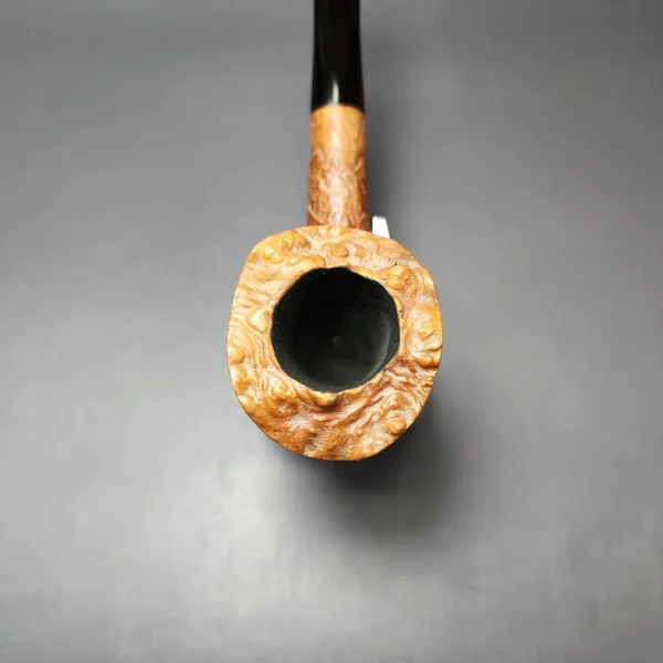 Savinelli XL Partially Sandblasted Freehand 5 Estate Briar Pipe, Italian Estates - Image 6