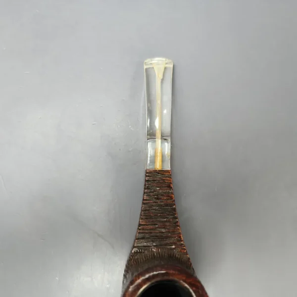 GBD Rockroot 9665 Rusticated Volcano Sitter Estate Briar Pipe, English Estates - Image 7