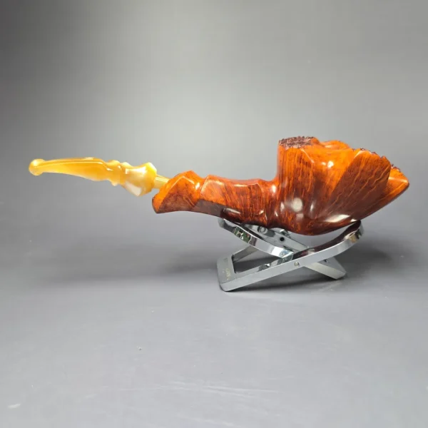 Preben Holm Fancy Grade 300 Smooth Freehand Estate Briar Pipe, Unsmoked - Image 6