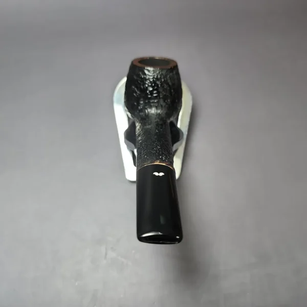 Caminetto Sandblasted Oval Shank Apple Estate Briar Pipe, Italian Estates - Image 6