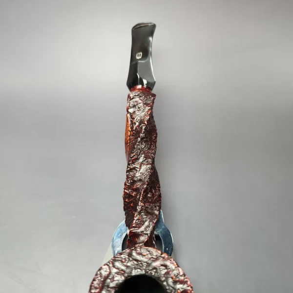 Preben Holm Wengholt Collector 100 Rusticated Spiral Billiard Estate Briar Pipe, Unsmoked - Image 6