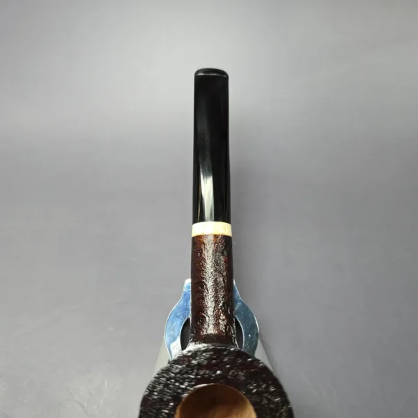 BST (Todd Bannard) 1 Foot Grade Large Sandblasted Dublin w/ Antler Estate Briar Pipe, Unsmoked - Image 6