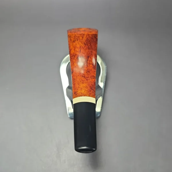 Emilano Smooth Olifant Horn w/ Fossilized Mammoth Ivory Handmade Briar Pipe, New - Image 7