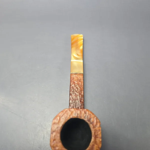 Savinelli Stellar 515 KS Rusticated Panel Estate Briar Pipe, Italian Estates, 6mm - Image 6