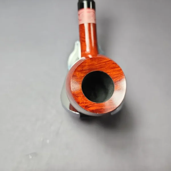 Vauen Rose 8371 Smooth Bent Egg w/ Aluminum Estate Briar Pipe, Unsmoked, 9mm - Image 6