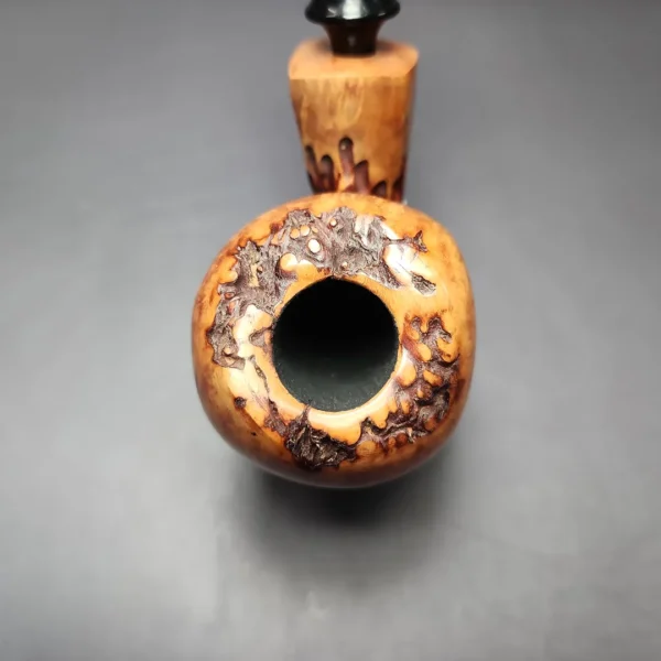 Nording Spruce Cone Partially Rusticated Freehand Estate Briar Pipe, Unsmoked - Image 6
