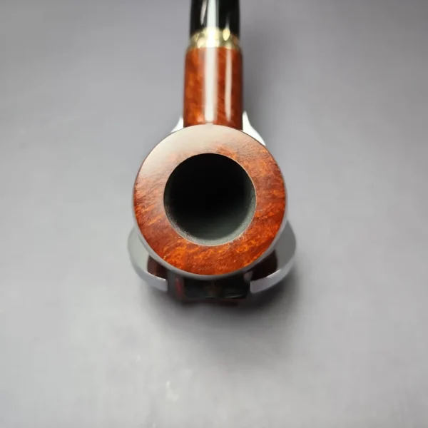 Vauen 3211 Smooth Billiard w/ Brass Estate Briar Pipe, Unsmoked, 9mm - Image 6