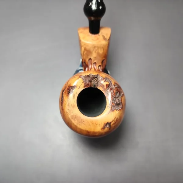 Nording Spruce Cone Partially Rusticated Freehand Estate Briar Pipe, Unsmoked - Image 6