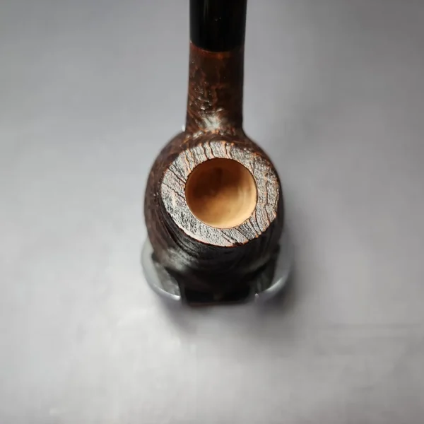 Mina Pipes Sandblasted Volcano Estate Strawberry Briar Pipe, Unsmoked - Image 6
