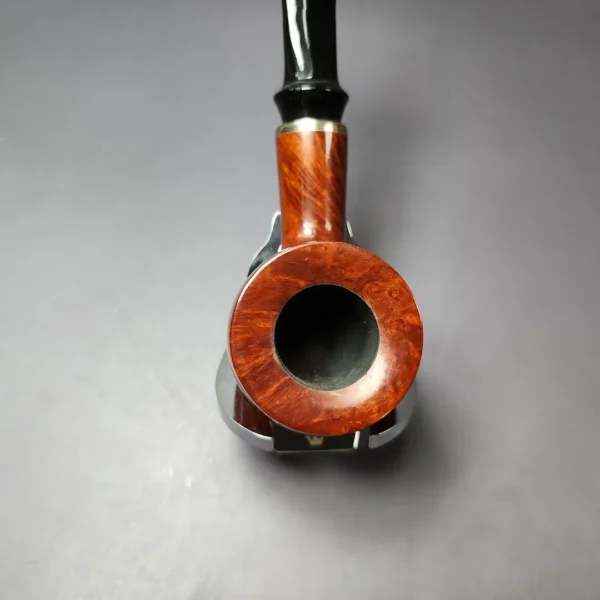 Vauen 3314 Smooth Pot w/ Brass Estate Briar Pipe, Unsmoked, 9mm - Image 6