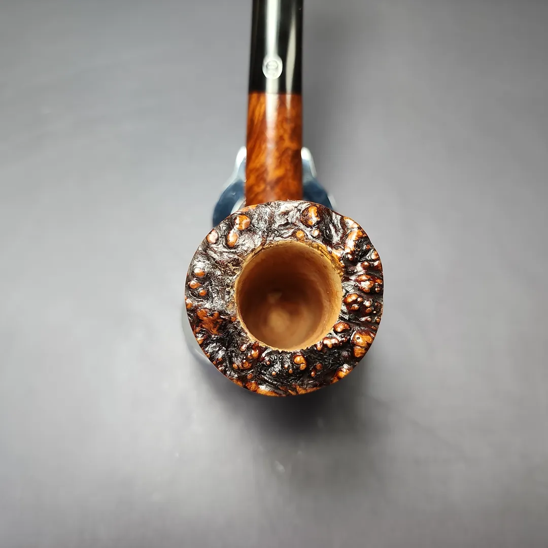 James Upshall A Grade ExL Smooth Stacked Pickaxe Estate Briar Pipe, Unsmoked - Image 7