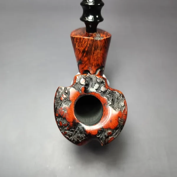 Nording Moss Partially Rusticated Freehand Estate Briar Pipe, Unsmoked - Image 6