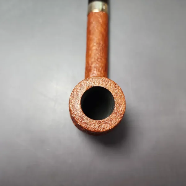 Castleford (Colin Fromm) XL Sandblasted Lumberman Estate Briar Pipe, Unsmoked - Image 6