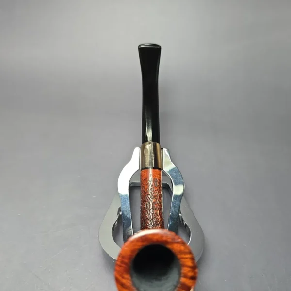 Herriot Pipes Partially Sandblasted "Arne Jacobsen" Dublin w/ Horn Estate Briar Pipe, Unsmoked - Image 6
