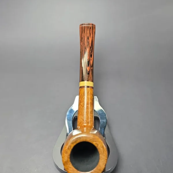 Herriot Pipes Smooth Billiard w/ Boxwood Handmade Briar Pipe, New - Image 6