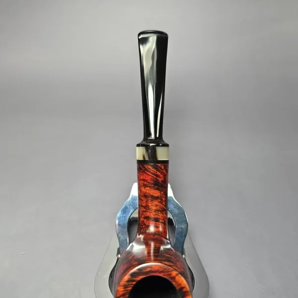 Bruno Nuttens Hand Made Smooth Egg w/ Horn (A) Handmade Briar Pipe, New - Image 6