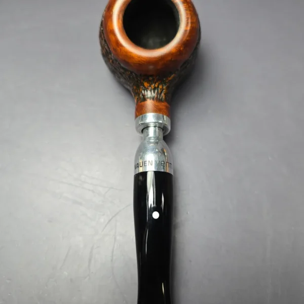 Vauen Venti 3 Partially Rusticated Sitter Estate Briar Pipe, Unsmoked, 9mm - Image 6