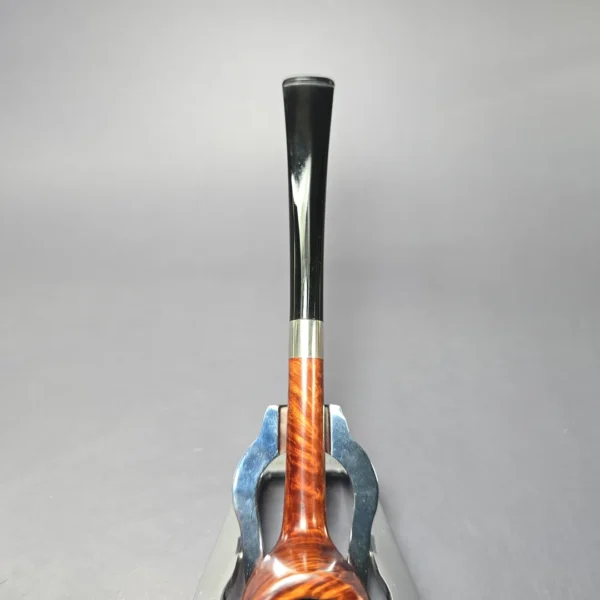 Bruno Nuttens Mini Bing B3 Smooth Billiard w/ Silver Briar Pipe, New - Image 6