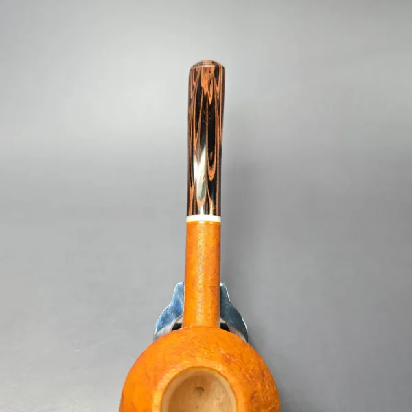 Christophe Wolff Sandblasted Rhodesian w/ Ivorite Handmade Briar Pipe, New - Image 6