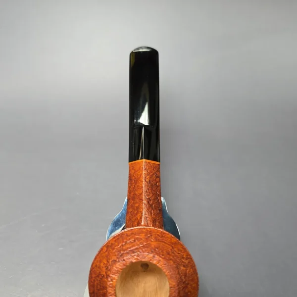 Christophe Wolff "Hyde Park" Sandblasted Squat Bulldog Handmade Briar Pipe, New - Image 6