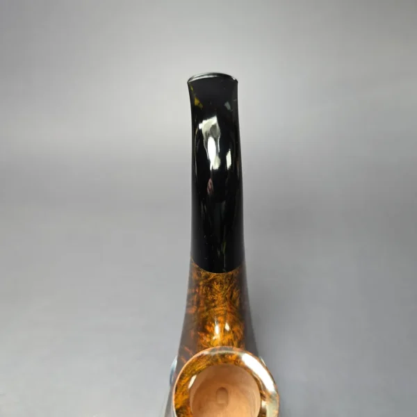 C-Pipe Smooth Golden Contrast Volcano Handmade Briar Pipe, New - Image 6