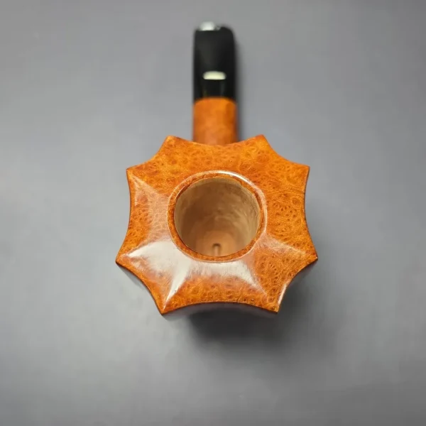 Baldo Baldi Smooth Fluted Dublin Sitter Estate Briar Pipe, Unsmoked - Image 6