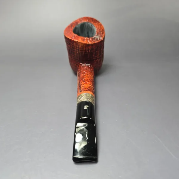 Ser Jacopo Domina 2024 S2 D Sandblasted Bent Billiard Estate Briar Pipe, Unsmoked - Image 6