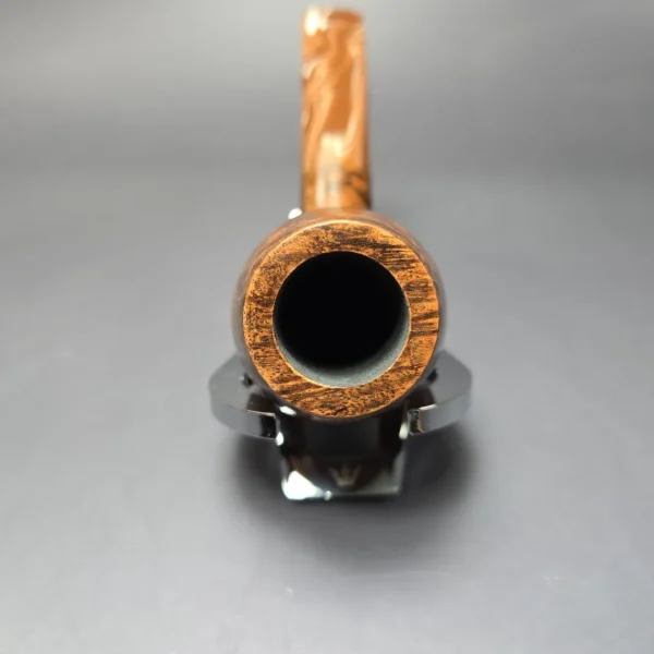 Moonshine MS03 Dark Smooth Deviled Egg Anse w/ Coffee Stem Briar Pipe, New - Image 6
