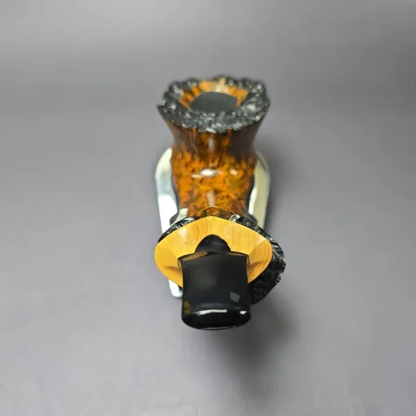 C-Pipe Smooth Surfing Dublin w/ Boxwood Handmade Briar Pipe, New - Image 6
