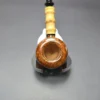 C-Pipe Smooth Apple w/ Bamboo & Boxwood Handmade Briar Pipe, New - Image 6