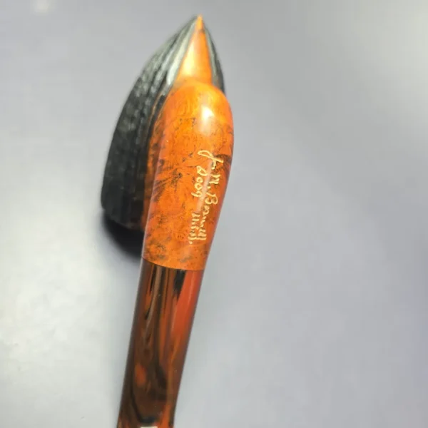 JM Boswell 2009 Partially Rusticated Oom Paul Estate Briar Pipe, Unsmoked - Image 6