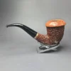 Rinaldo Lithos YY Megas Magnum Rusticated Calabash Estate Briar Pipe, Unsmoked - Image 6