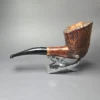 Bonfiglioli 2022 Free Form Sandblasted Dublin Estate Briar Pipe, Unsmoked - Image 6