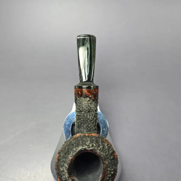 Herriot Pipes Rusticated Rhodesian Nosewarmer Handmade Briar Pipe, New - Image 6