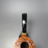 Molina Sandblasted Calabash w/ Olivewood Estate Briar Pipe, Unsmoked, 9mm - Image 6