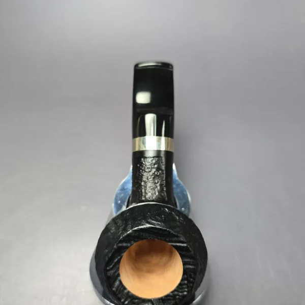 Morgan BlackJack 19 Sandblasted Stubby Rhodesian Estate Briar Pipe, 9mm - Image 6